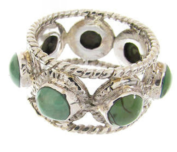 Turquoise Southwest Sterling Silver Ring Size 6-1/4 PS61385